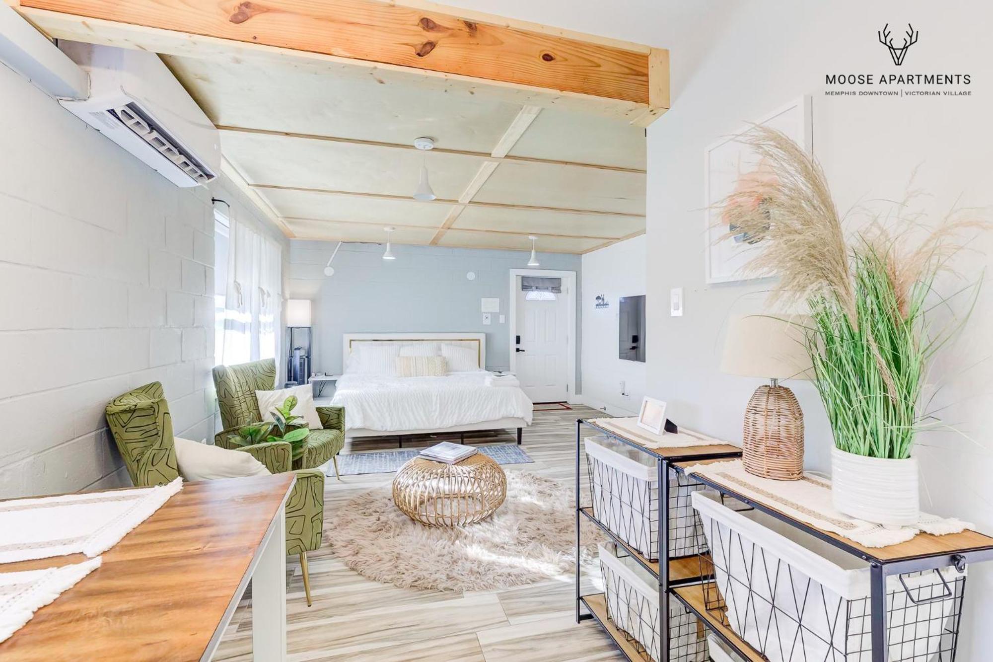 The Moose #6 - Modern Luxe Studio With Free Parking & King Bed Memphis Exterior foto